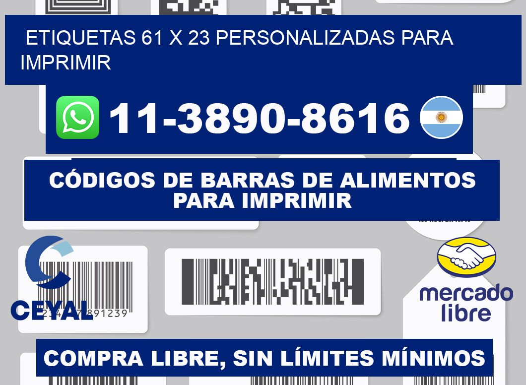 etiquetas 61 x 23 personalizadas para imprimir