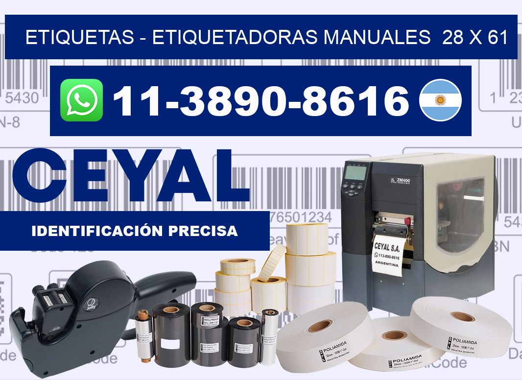 etiquetas – Etiquetadoras Manuales  28 x 61