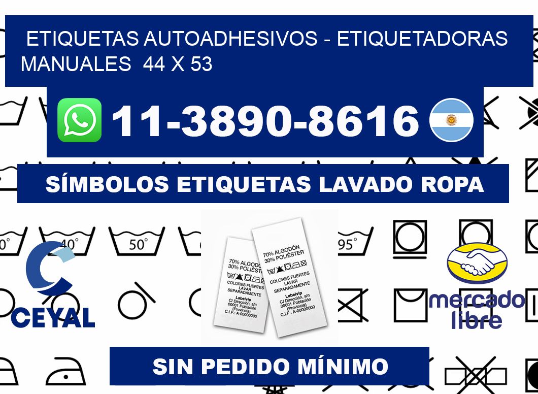 etiquetas autoadhesivos - Etiquetadoras Manuales  44 x 53