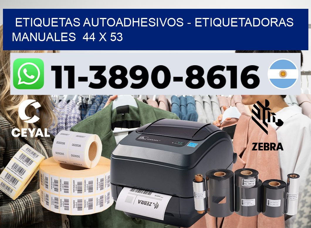 etiquetas autoadhesivos – Etiquetadoras Manuales  44 x 53