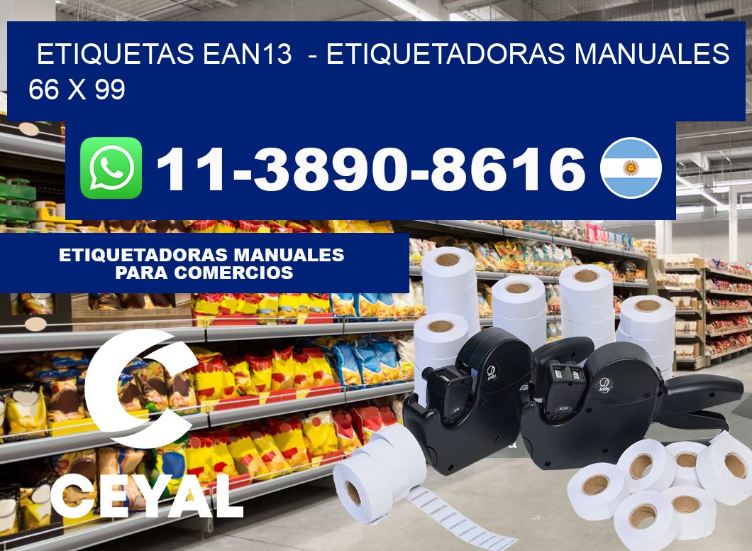 etiquetas ean13  - Etiquetadoras Manuales  66 x 99
