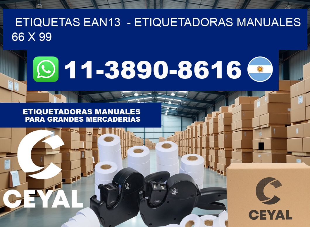 etiquetas ean13  – Etiquetadoras Manuales  66 x 99