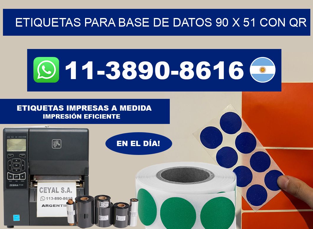 etiquetas para base de datos 90 x 51 con QR