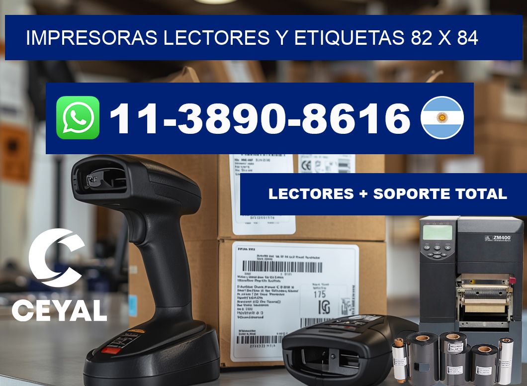 impresoras lectores y etiquetas 82 x 84