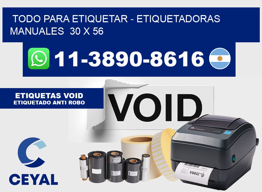 todo para etiquetar - Etiquetadoras Manuales 30 x 56