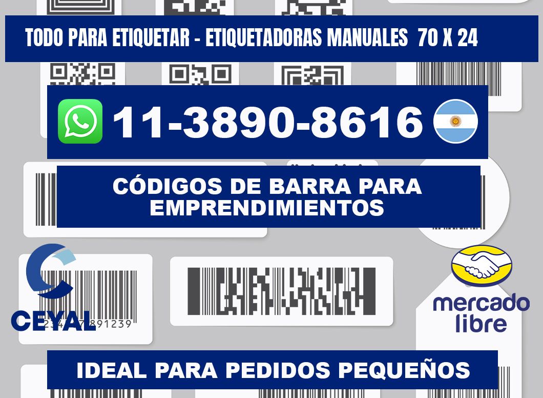 todo para etiquetar - Etiquetadoras Manuales  70 x 24