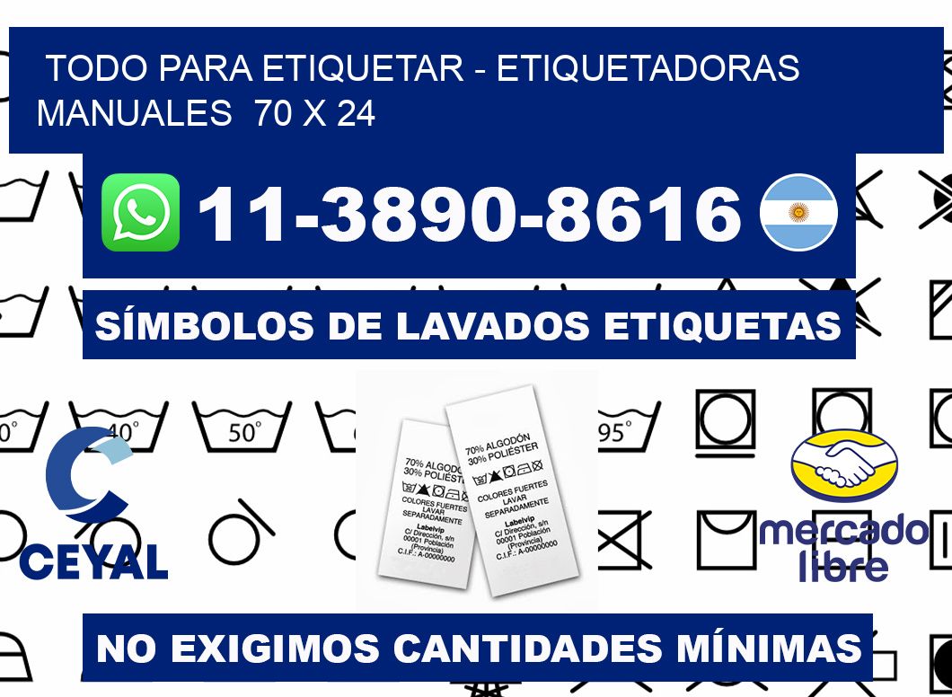todo para etiquetar - Etiquetadoras Manuales  70 x 24