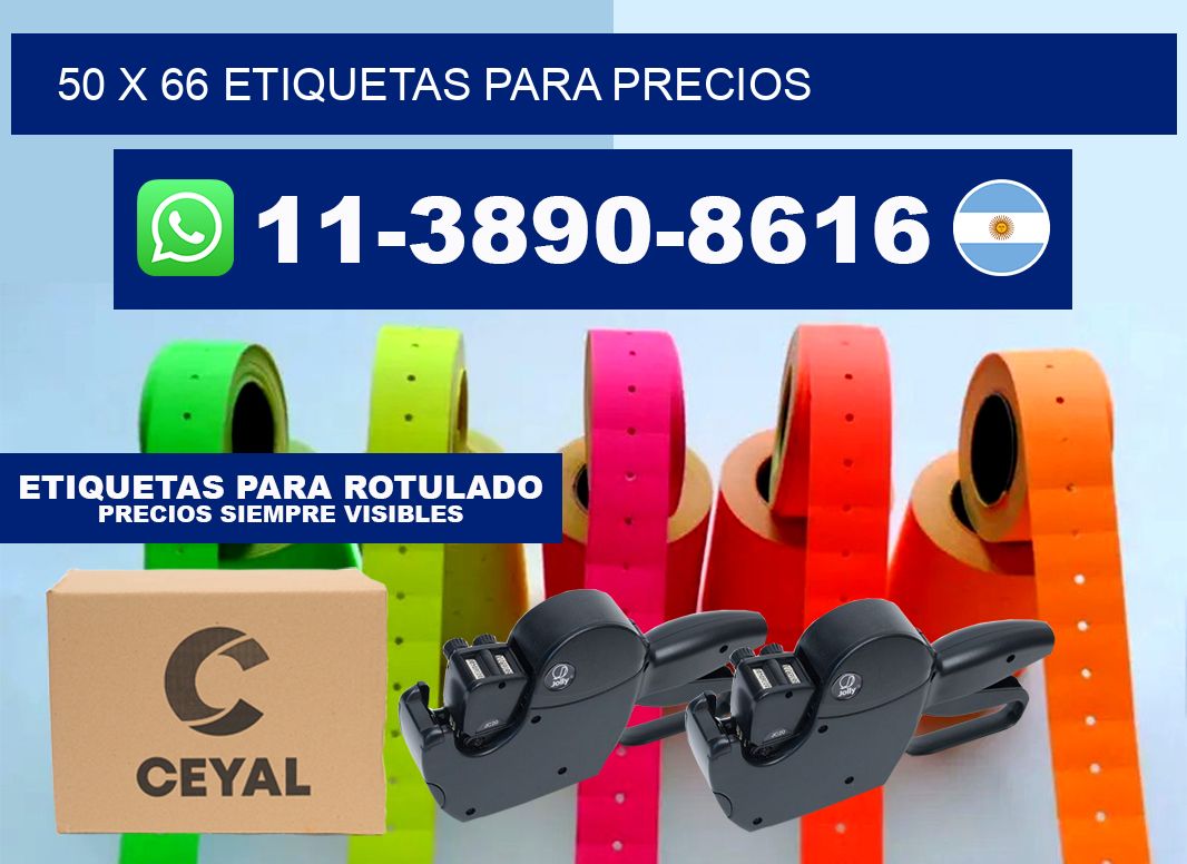 50 x 66 etiquetas para precios