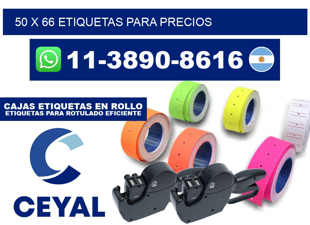 50 x 66 etiquetas para precios