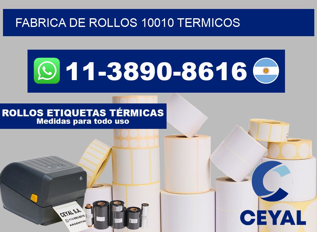 FABRICA DE ROLLOS 10010 TERMICOS