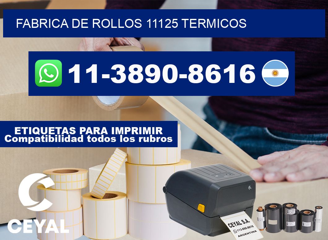 FABRICA DE ROLLOS 11125 TERMICOS