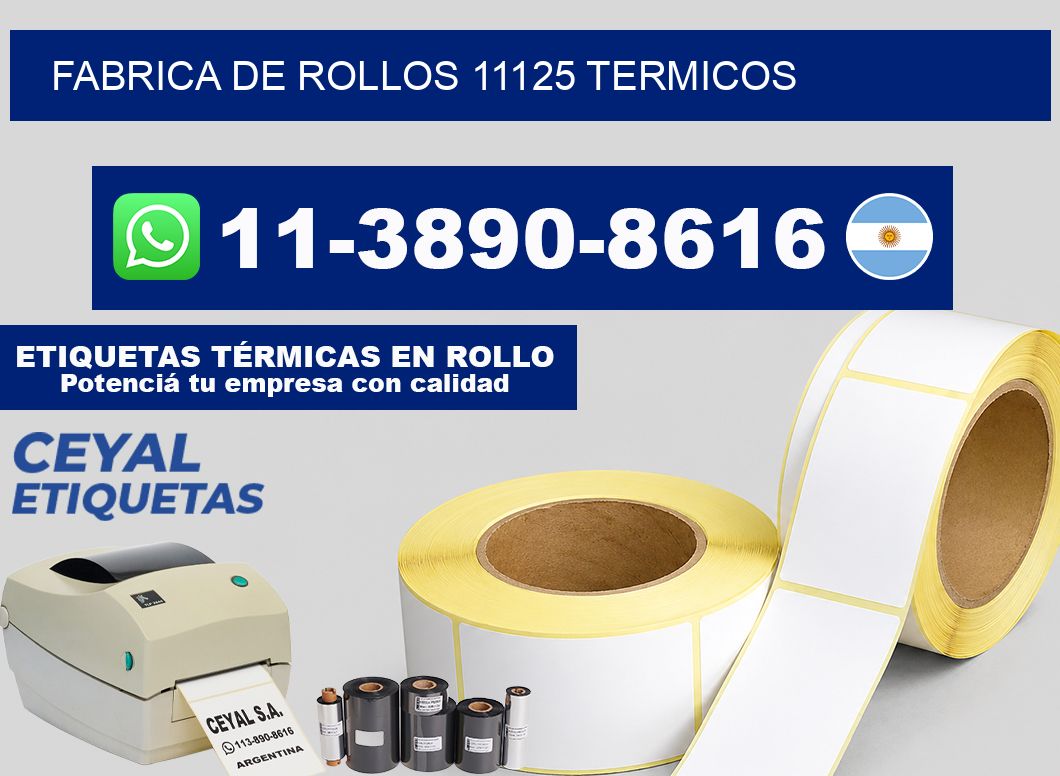 FABRICA DE ROLLOS 11125 TERMICOS