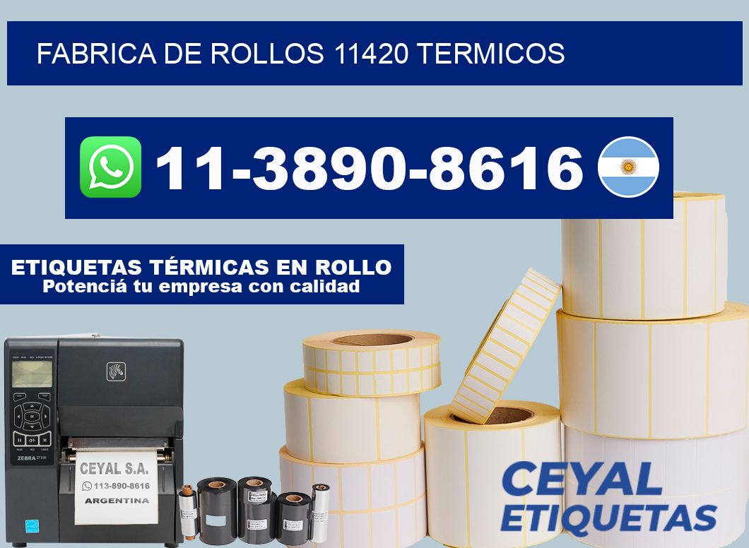 FABRICA DE ROLLOS 11420 TERMICOS