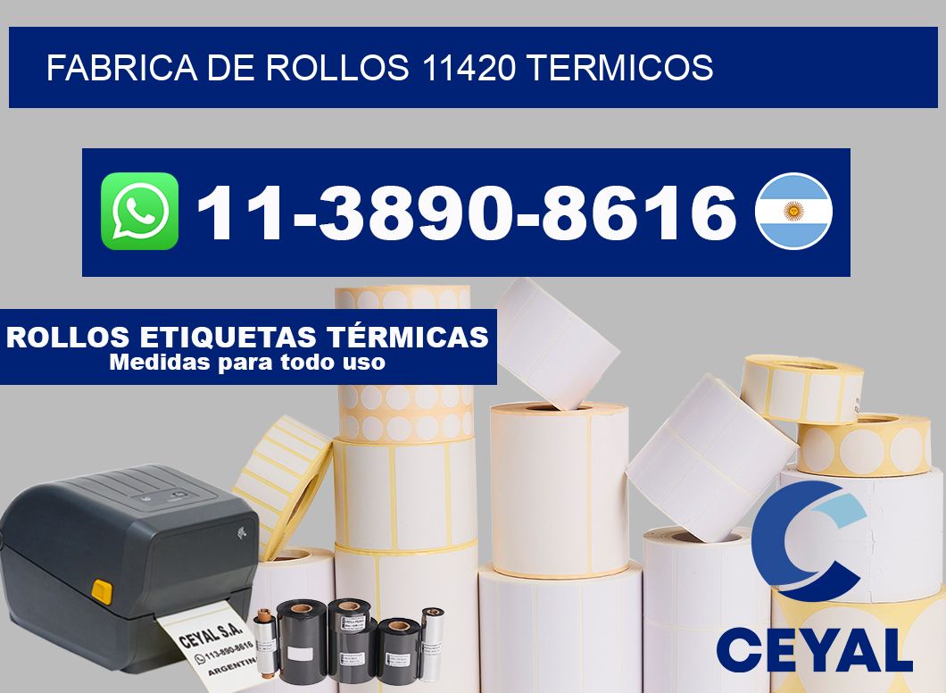 FABRICA DE ROLLOS 11420 TERMICOS