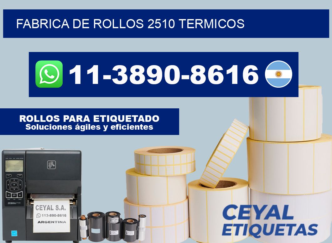 FABRICA DE ROLLOS 2510 TERMICOS