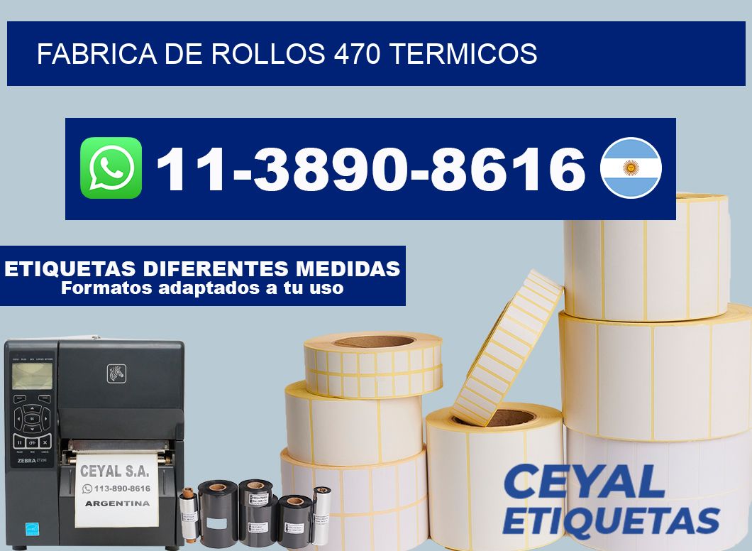 FABRICA DE ROLLOS 470 TERMICOS