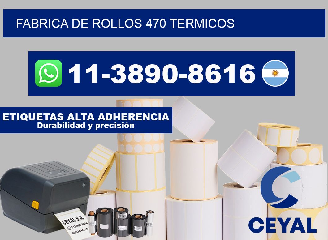 FABRICA DE ROLLOS 470 TERMICOS