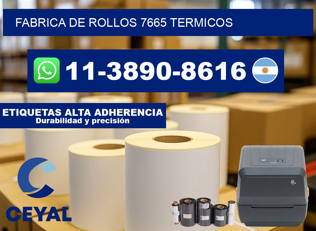 FABRICA DE ROLLOS 7665 TERMICOS