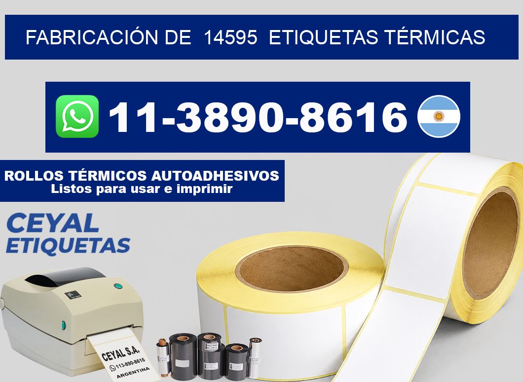 FABRICACIÓN DE  14595  ETIQUETAS TÉRMICAS