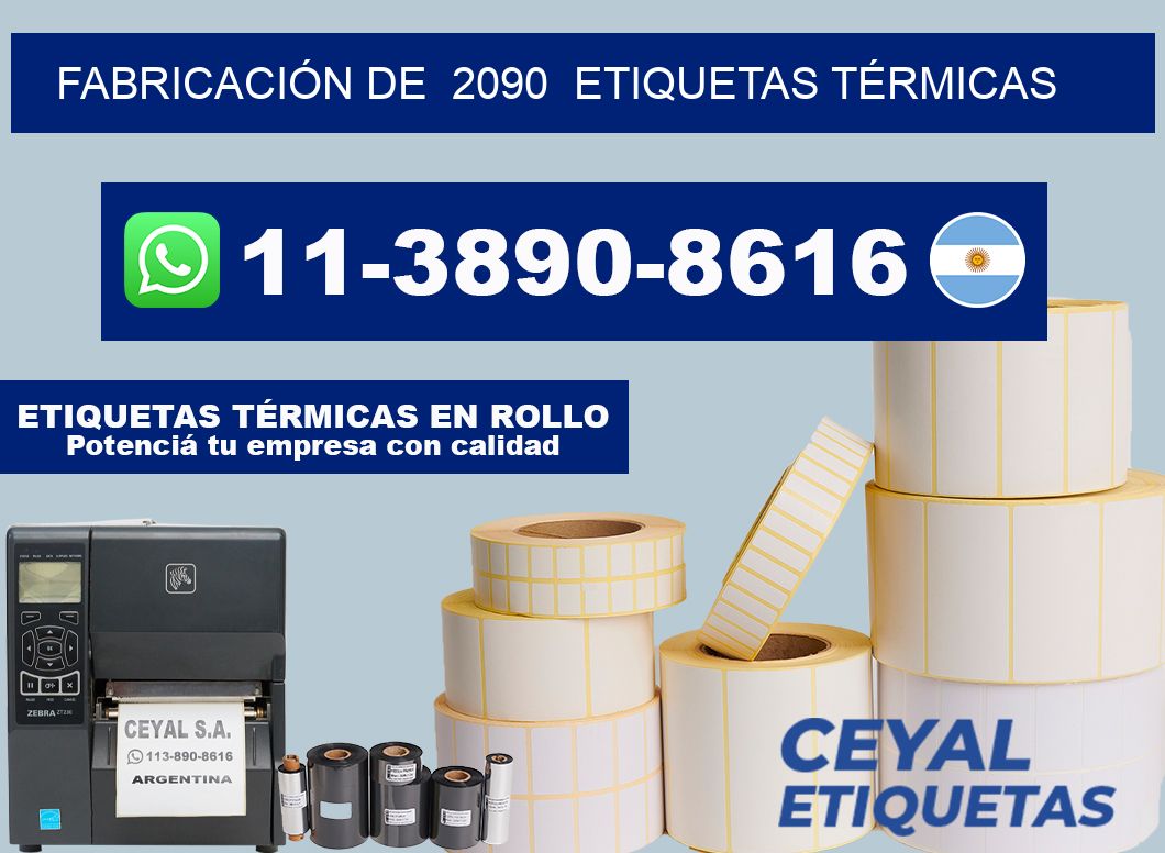 FABRICACIÓN DE  2090  ETIQUETAS TÉRMICAS