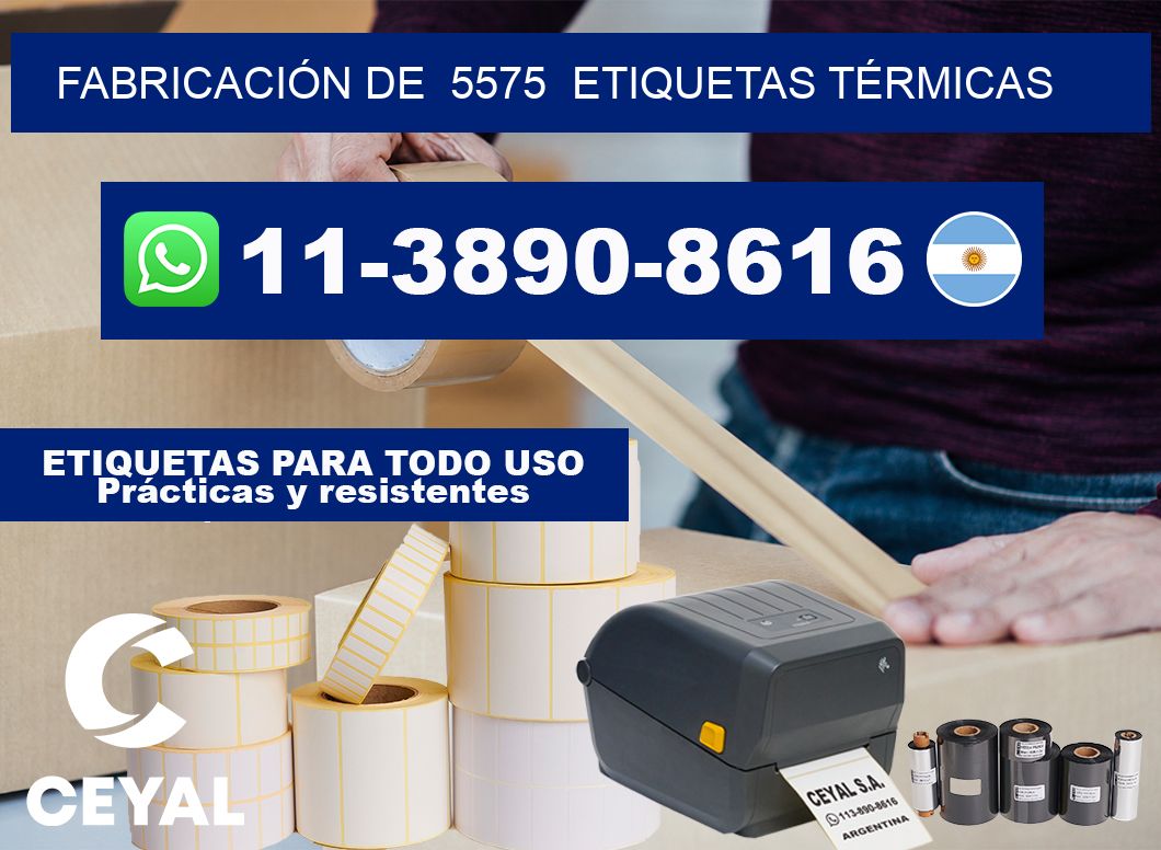 FABRICACIÓN DE  5575  ETIQUETAS TÉRMICAS