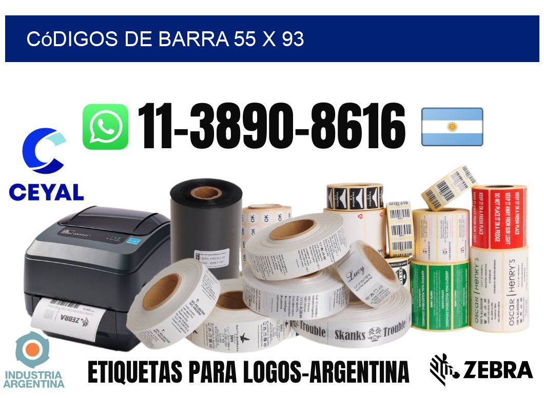 códigos de barra 55 x 93