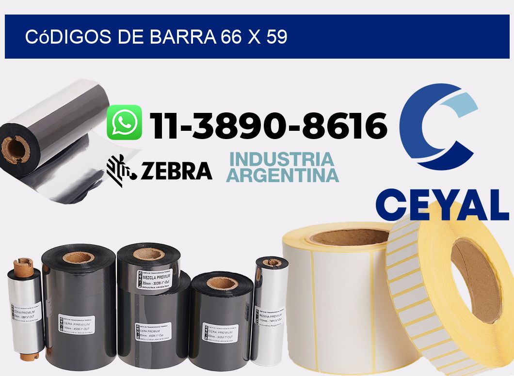 códigos de barra 66 x 59