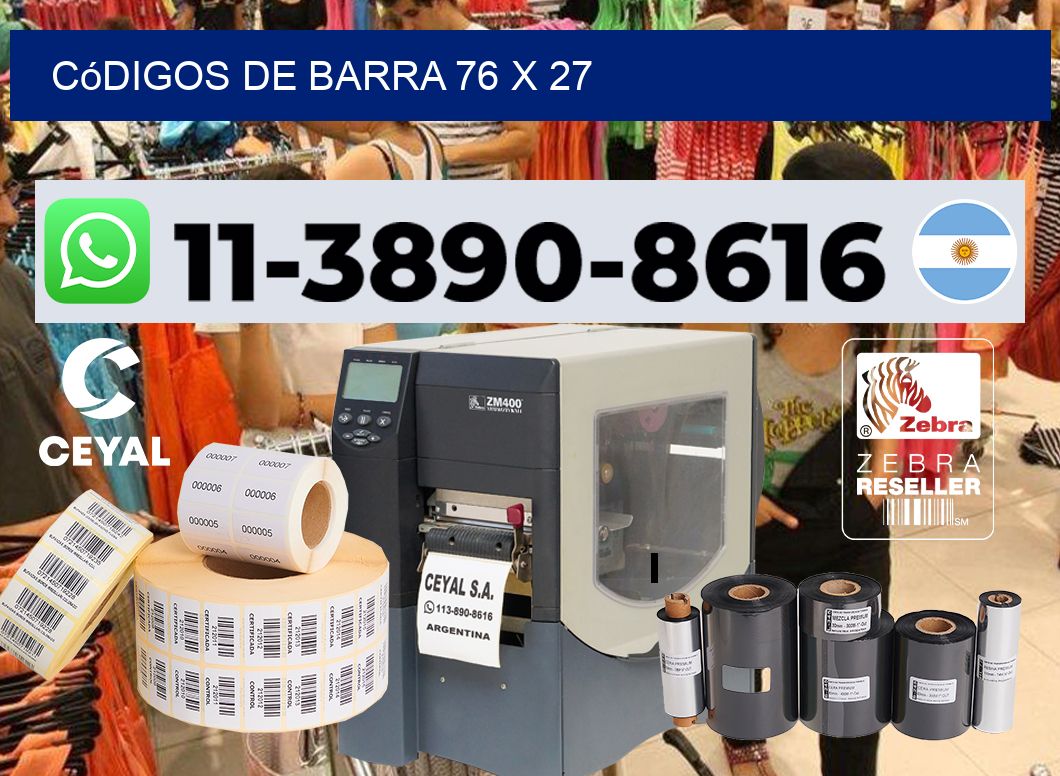 códigos de barra 76 x 27