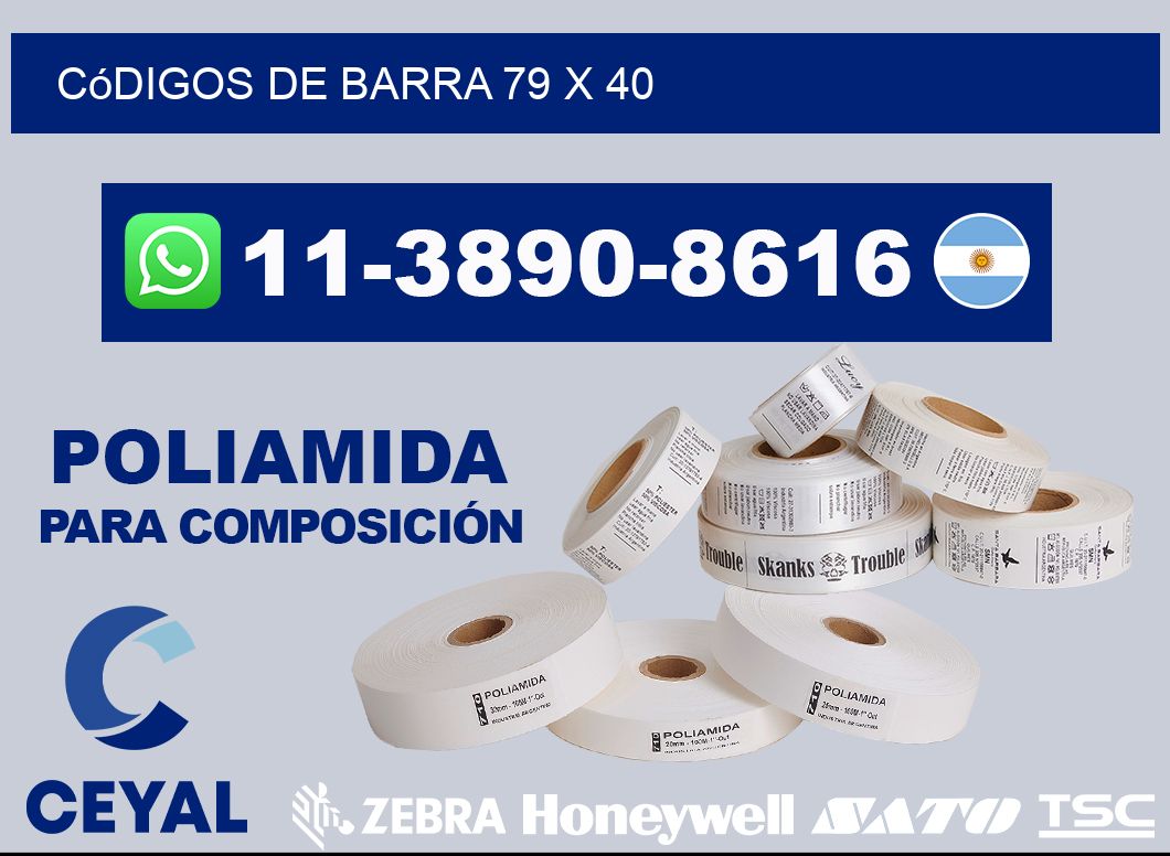 códigos de barra 79 x 40