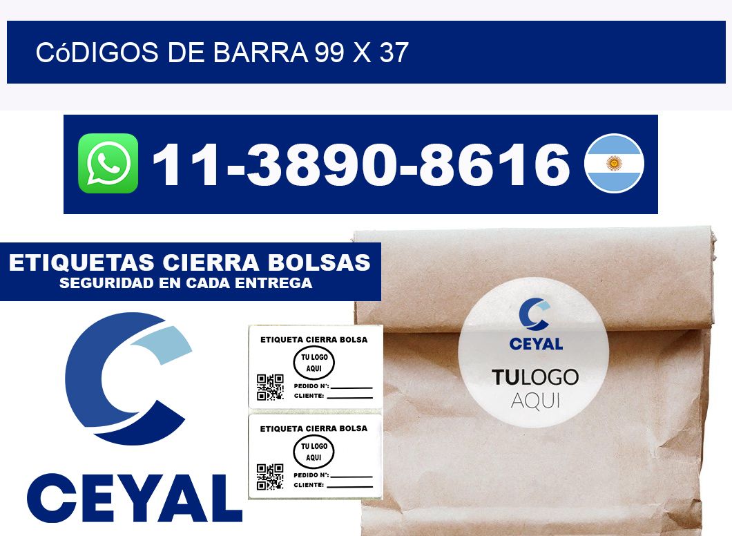 códigos de barra 99 x 37