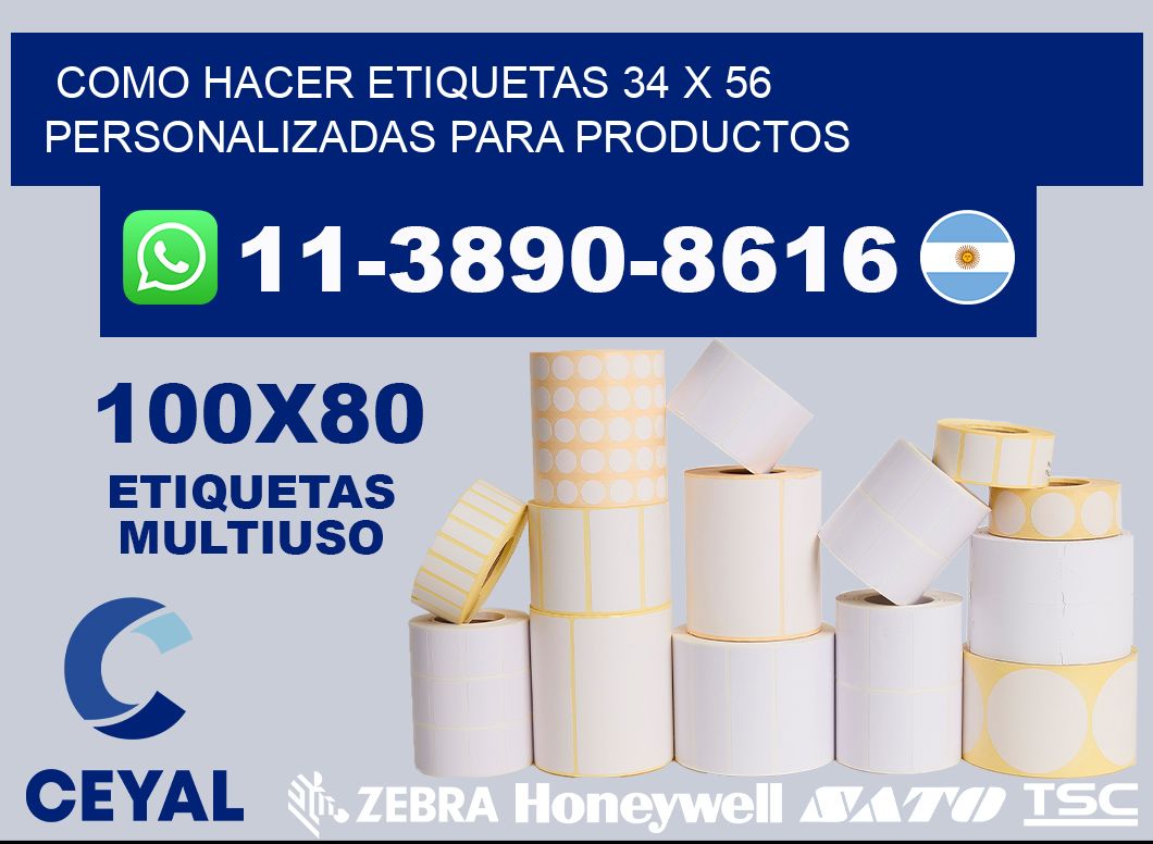 como hacer etiquetas 34 x 56 personalizadas para productos