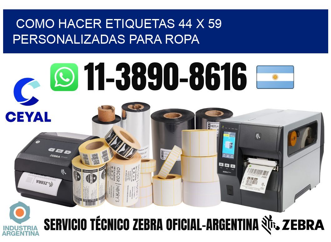 como hacer etiquetas 44 x 59 personalizadas para ropa
