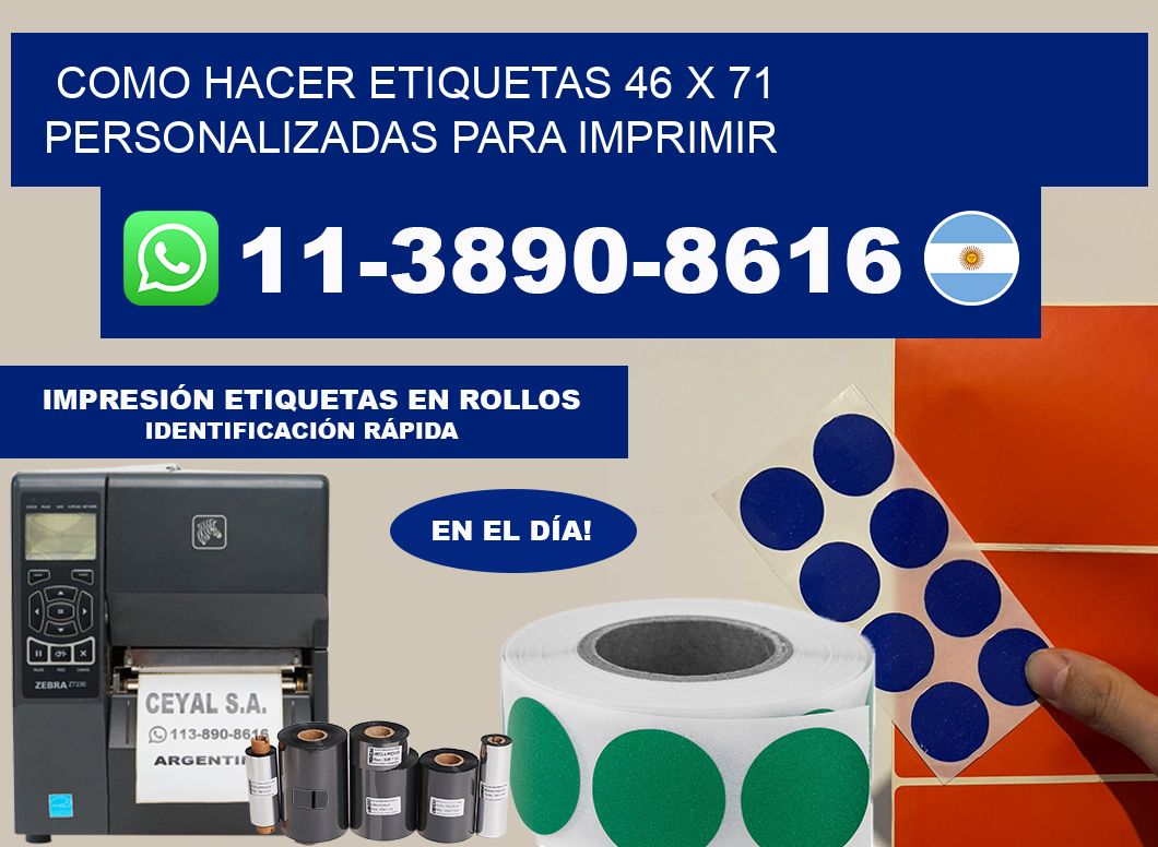 como hacer etiquetas 46 x 71 personalizadas para imprimir