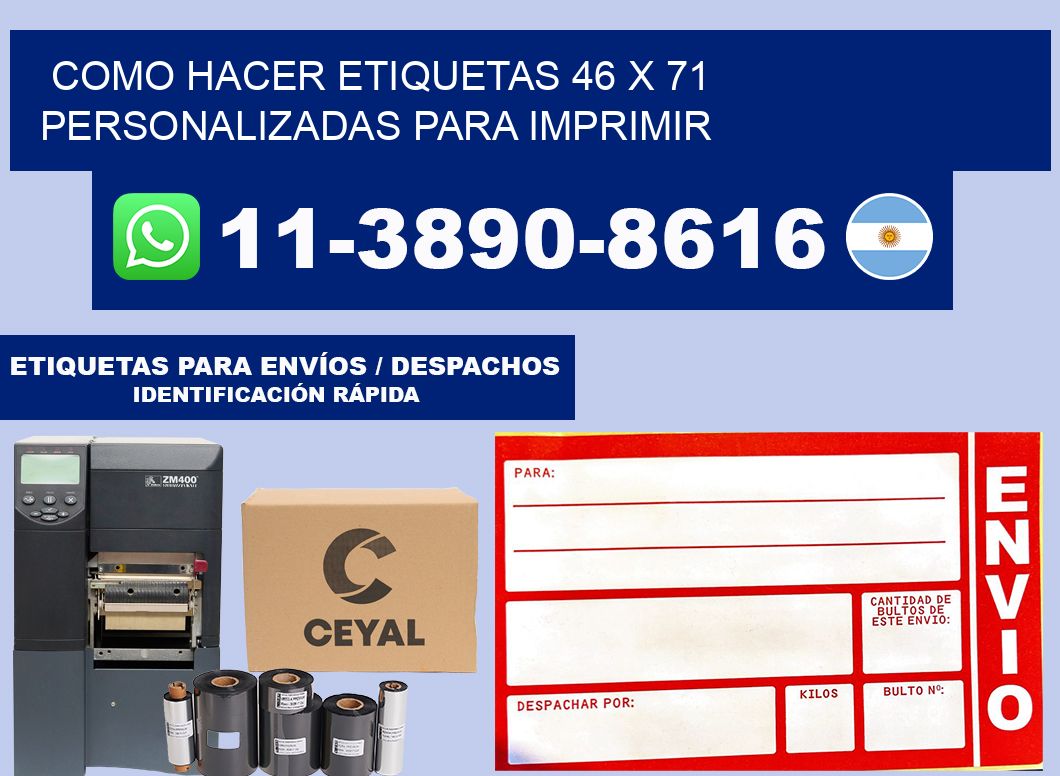 como hacer etiquetas 46 x 71 personalizadas para imprimir