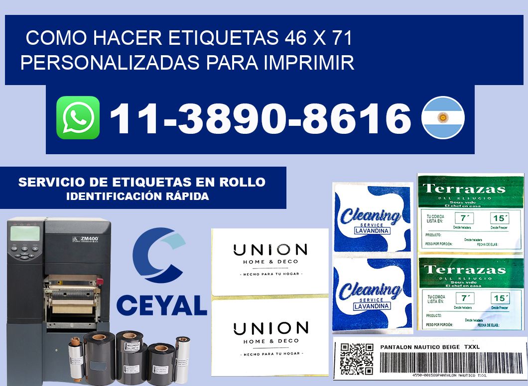 como hacer etiquetas 46 x 71 personalizadas para imprimir