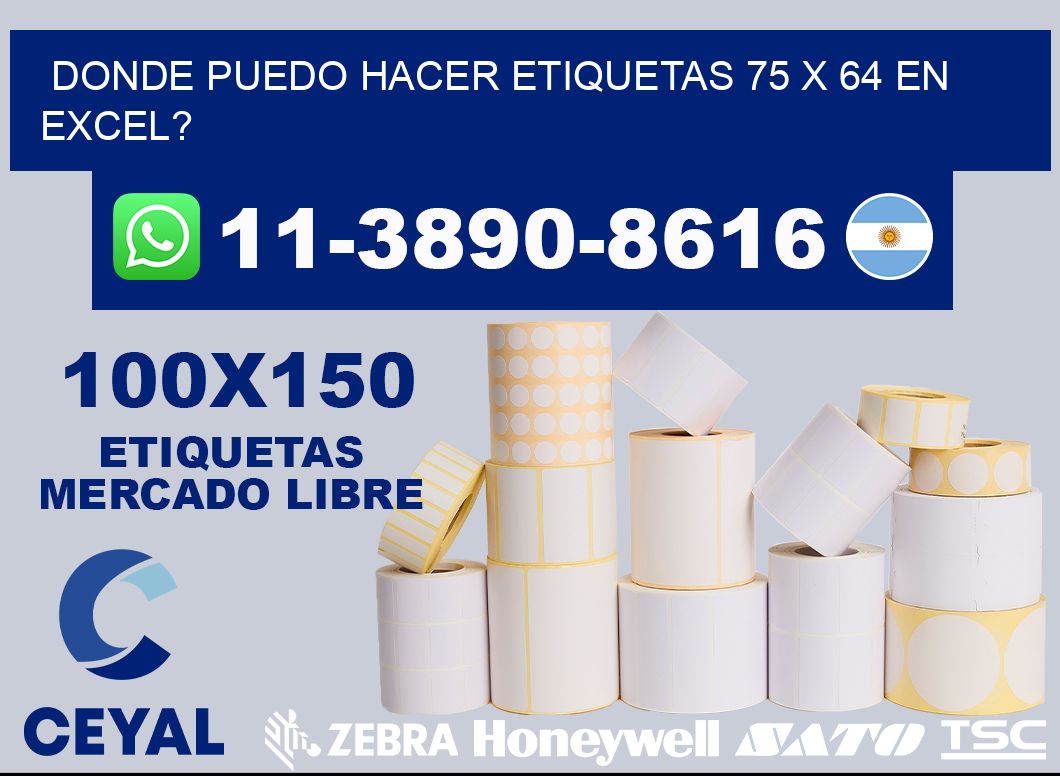 donde puedo hacer etiquetas 75 x 64 en excel?