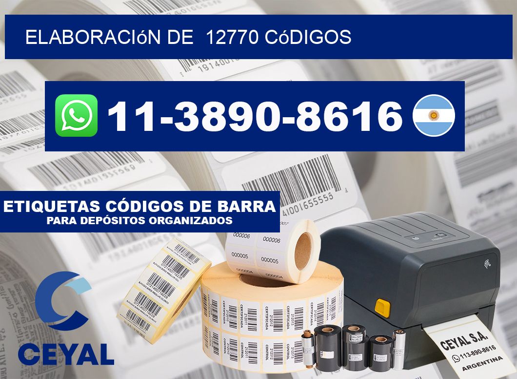 elaboración de  12770 códigos
