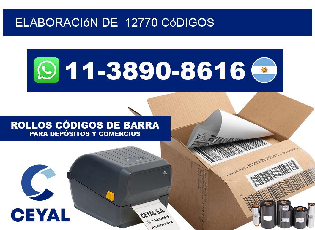 elaboración de  12770 códigos
