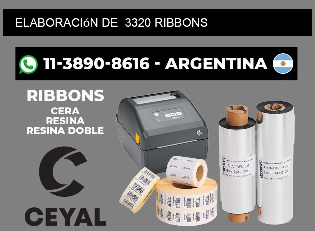 elaboración de  3320 ribbons