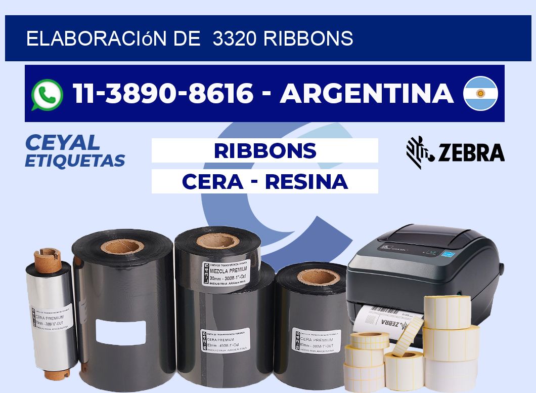 elaboración de  3320 ribbons