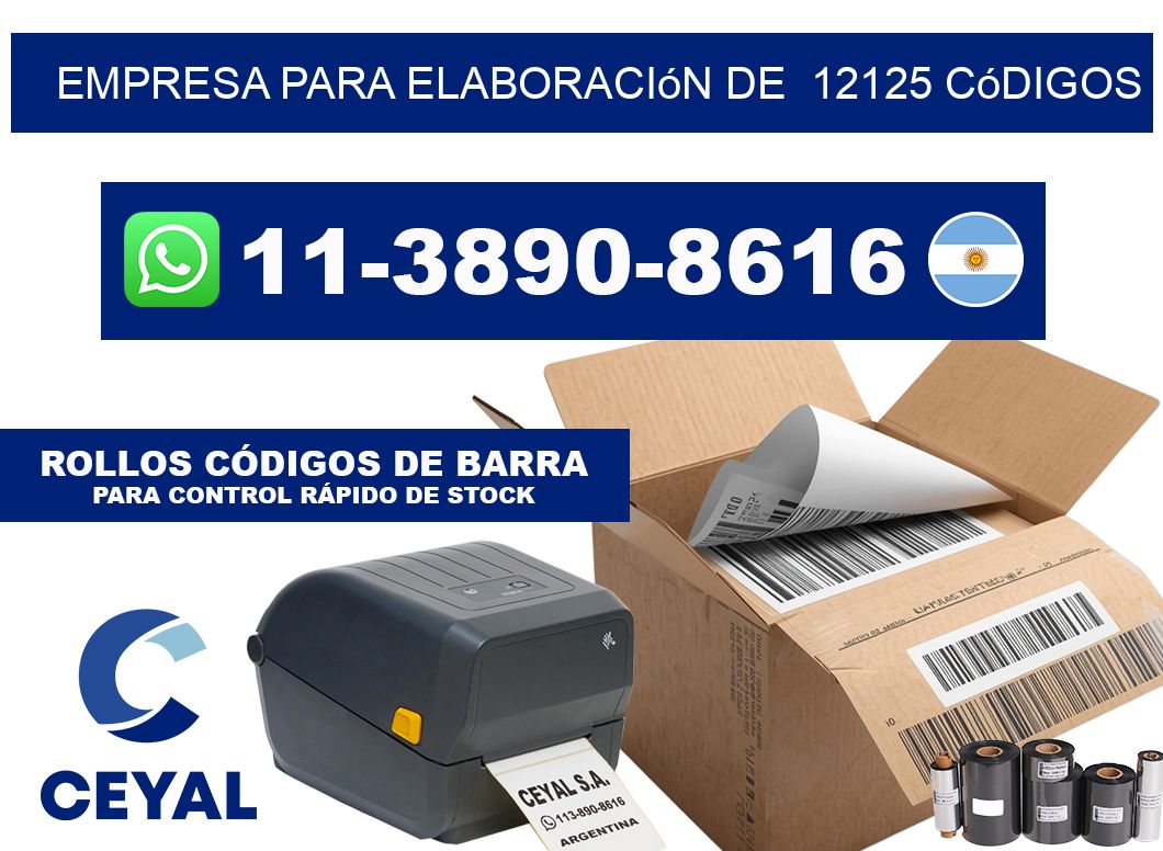 empresa para elaboración de  12125 códigos