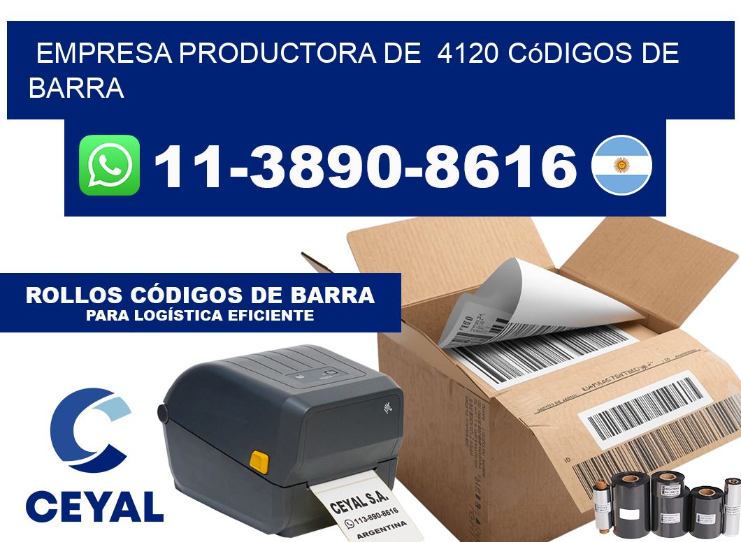 empresa productora de  4120 códigos de barra
