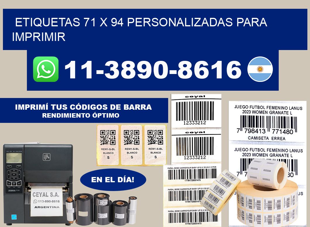 etiquetas 71 x 94 personalizadas para imprimir