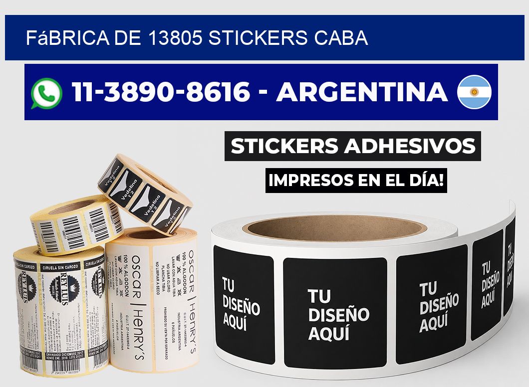 fábrica de 13805 stickers CABA