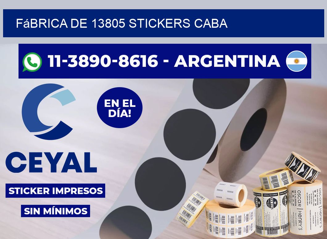fábrica de 13805 stickers CABA
