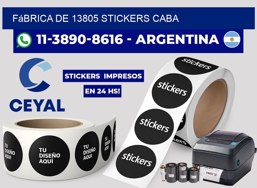 fábrica de 13805 stickers CABA