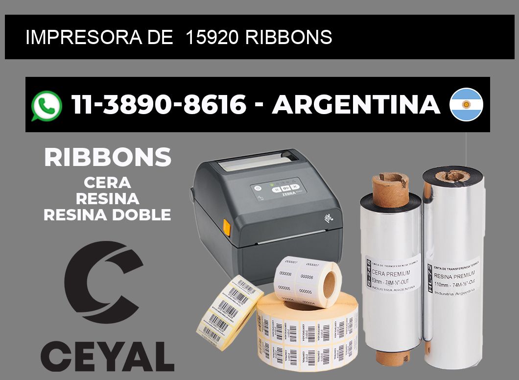 impresora de  15920 ribbons