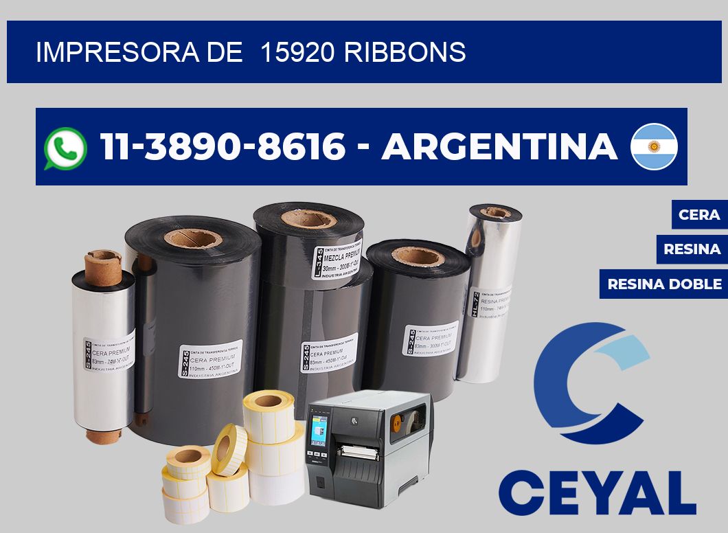 impresora de  15920 ribbons