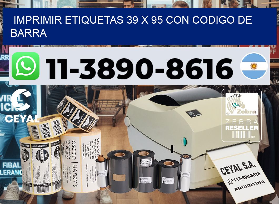 imprimir etiquetas 39 x 95 con codigo de barra