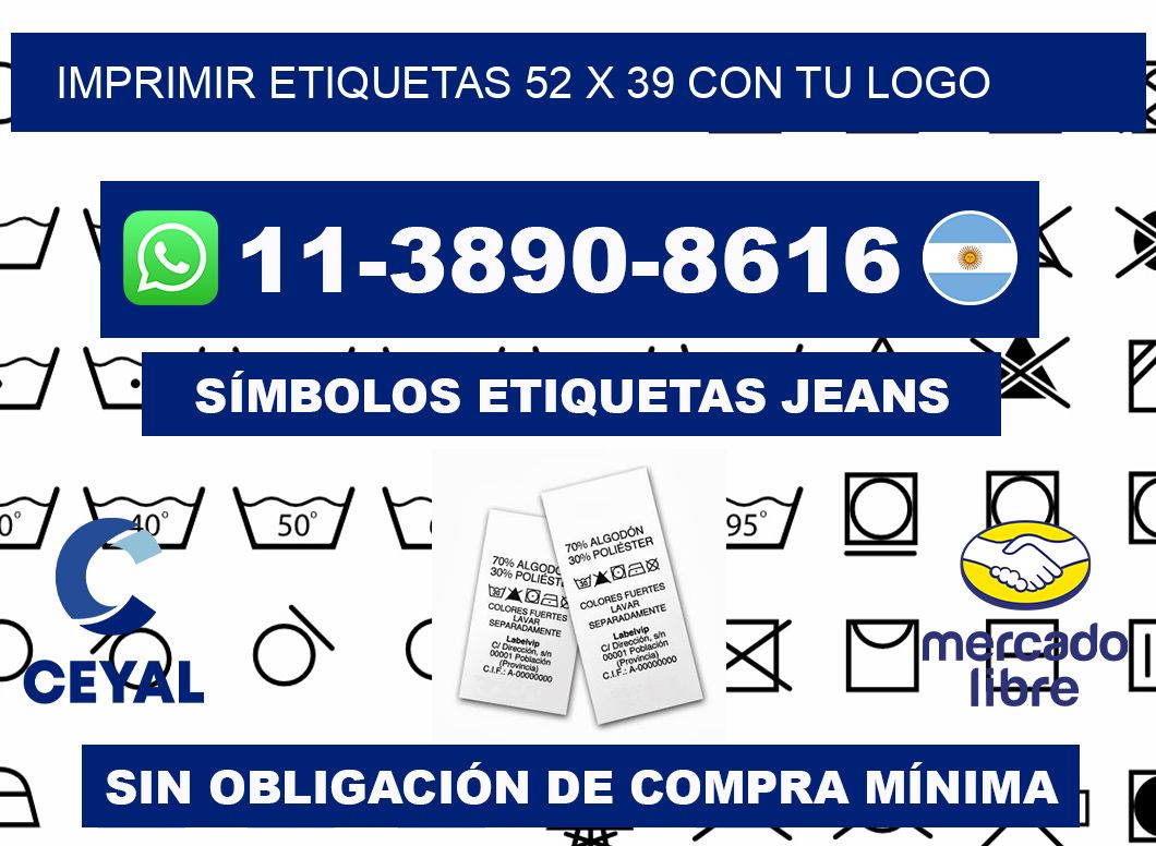 imprimir etiquetas 52 x 39 con tu logo